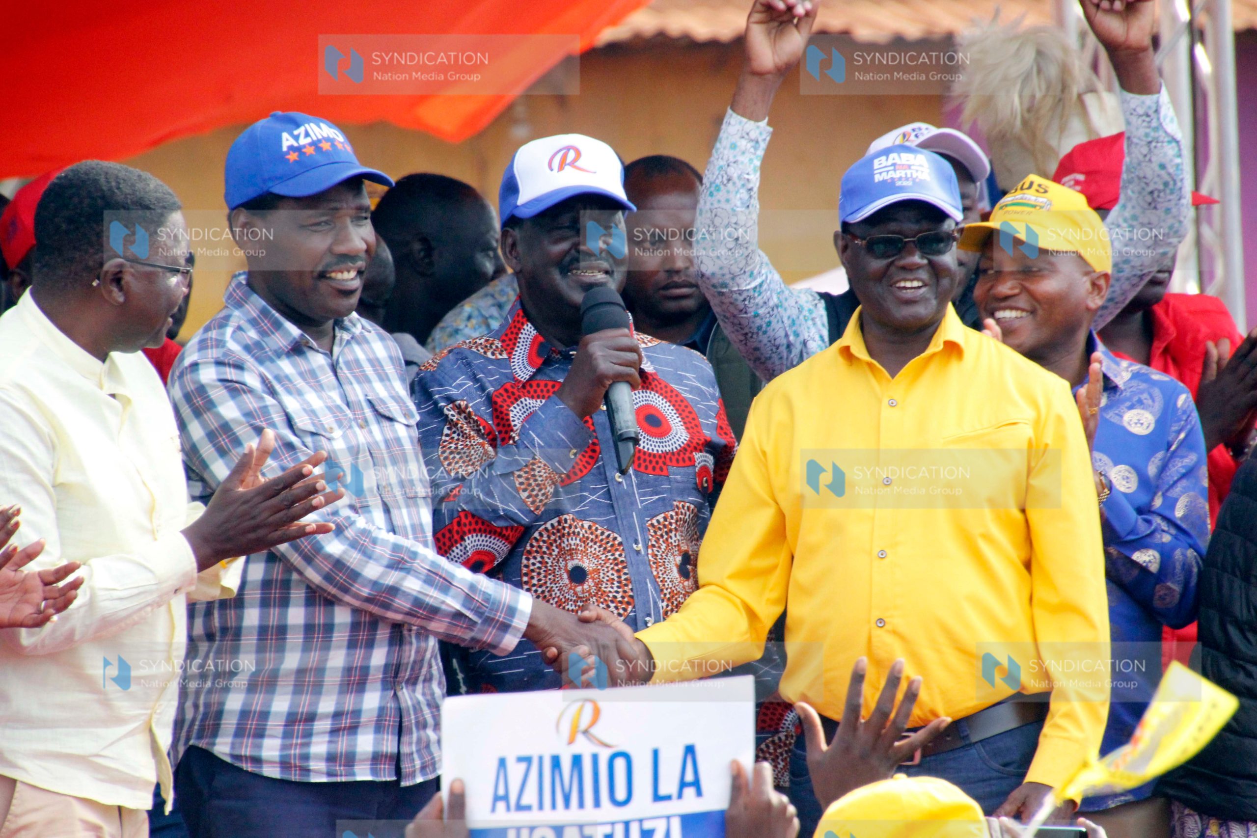 Meru County during a campaign rally