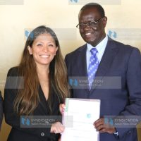 Kiraitu Murungi (right) and Henry Family Advised Fund Founder Dr Jaymie Henry