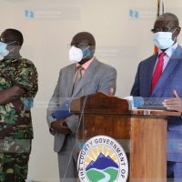 Meru Governor Kiraitu Murungi (right)