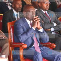 President William Ruto during the commissioning parade of 309 cadets