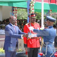 President William Ruto awards best cadets during the commissioning parade of 309 cadets