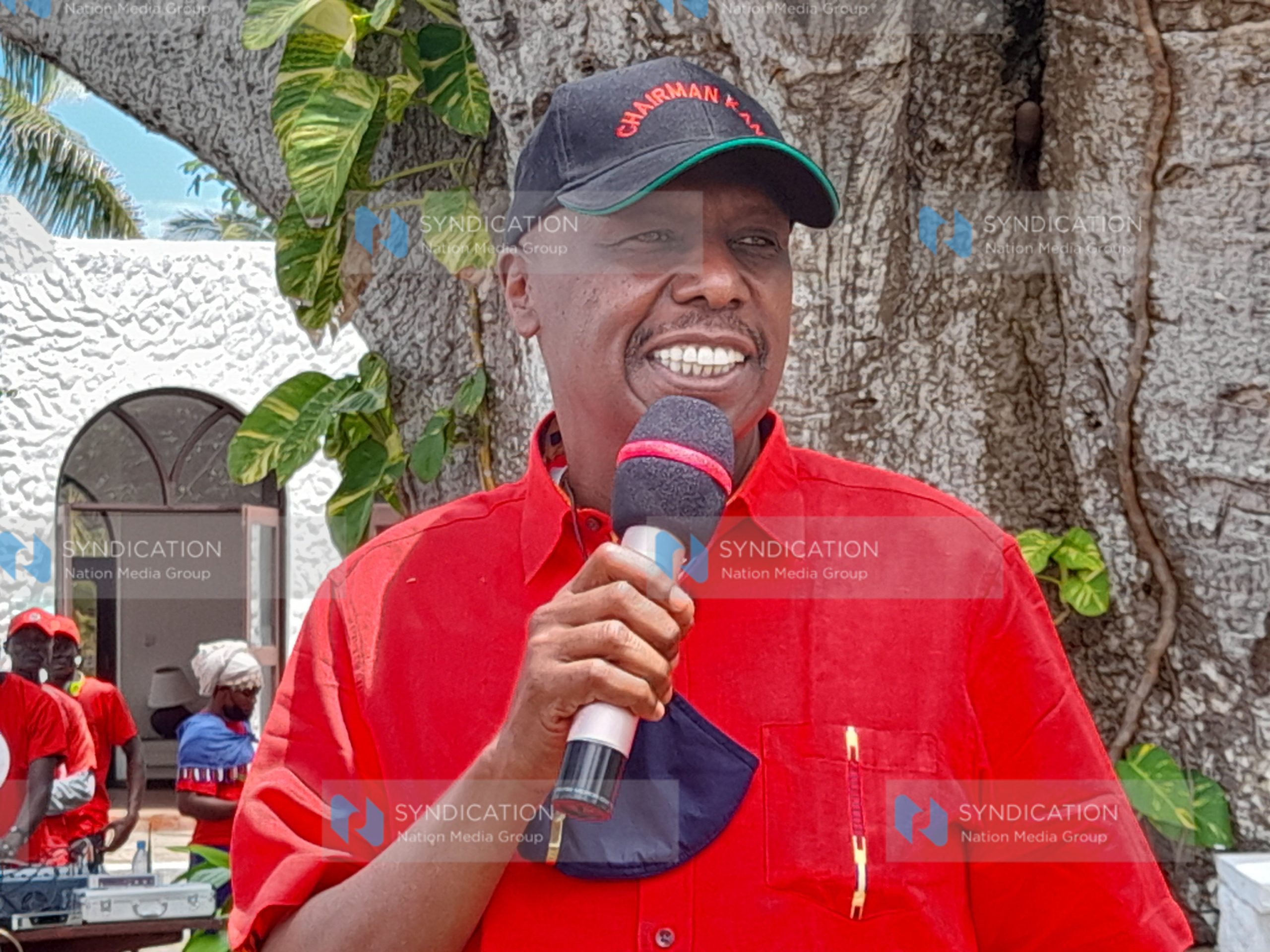 KANU national party chairman Gideon Moi addresses over 300 delegates