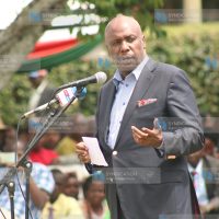 Baringo Senator Gideon Moi addresses delegates from the Mount Kenya region