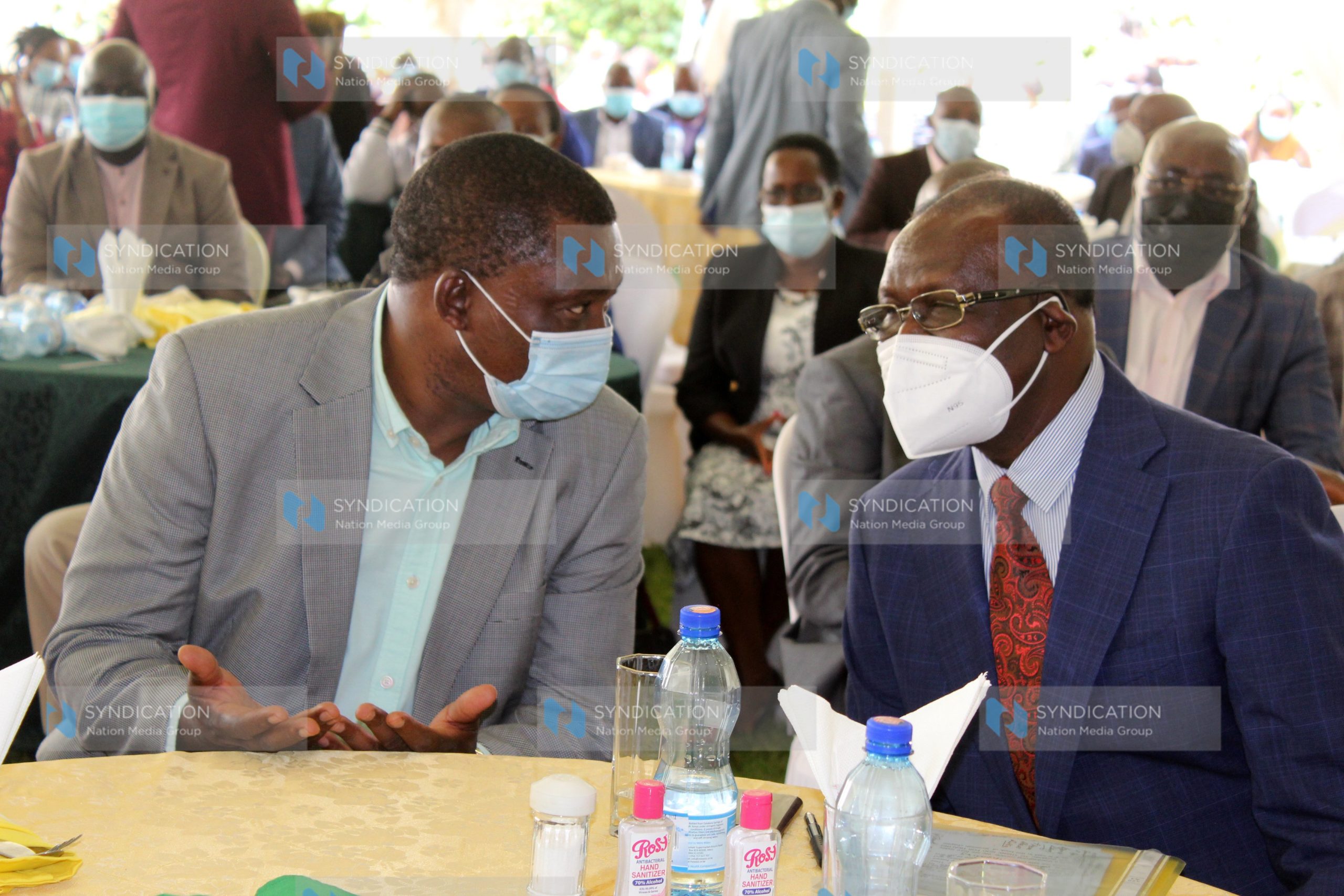 National Assembly Speaker Justin Muturi with Meru governor Kiraitu Murungi