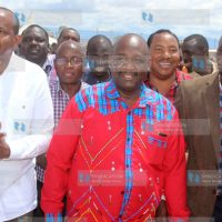National Assembly Majority leader Aden Duale with NAROK Governor Samuel Tunai and Elgeyo Marakwet Senator Kipchumba Murkomen