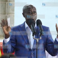 Deputy President Rigathi Gachagua addresses the faithfuls