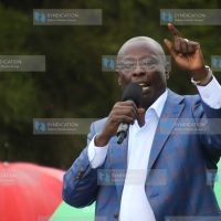 Deputy President Rigathi Gachagua addresses wananchi at Endarasha trading centre