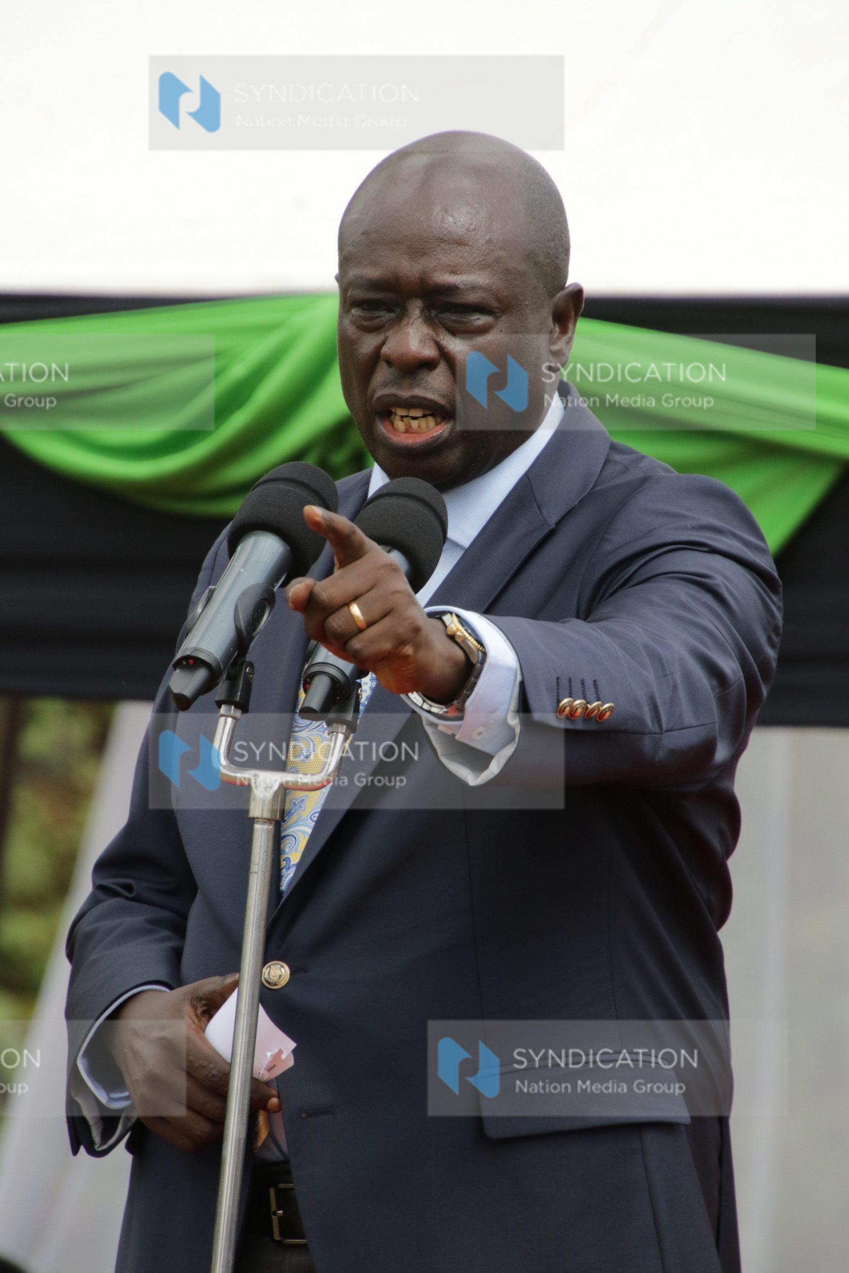 Deputy President Rigathi Gachagua speaking at Kangocho Secondary School