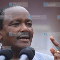 Wiper Democratic Movement leader Kalonzo Musyoka addresses faithful of Kihome AIPCA church