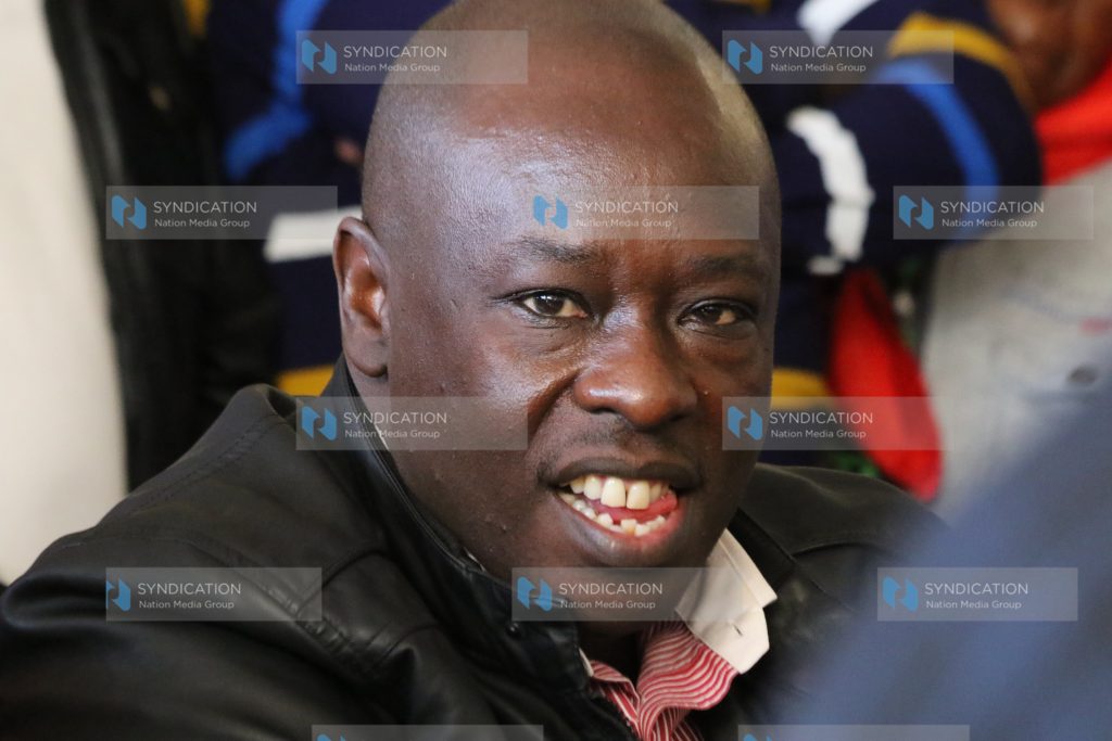 Mathira MP Rigathi Gachagua follows proceedings of an election petition