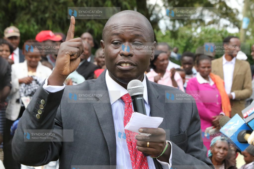 Mathira MP Rigathi Gachagua addresses mourners