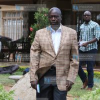 Rigathi Gachagua moves to address a press conference