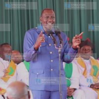 President William Ruto addresses faithful