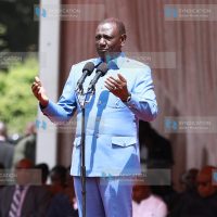 President William Ruto addresses the faithful