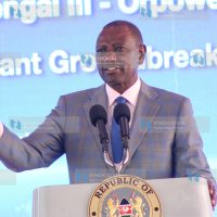 President William Ruto makes his address during the launch of 35 MV Or Power-Twenty-Two power plant