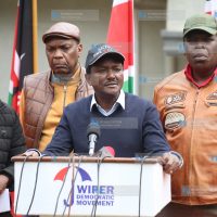 Journalists at SKM centre in Karen