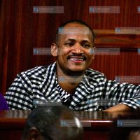 Babu Owino present at the docks of Milimani Law Court