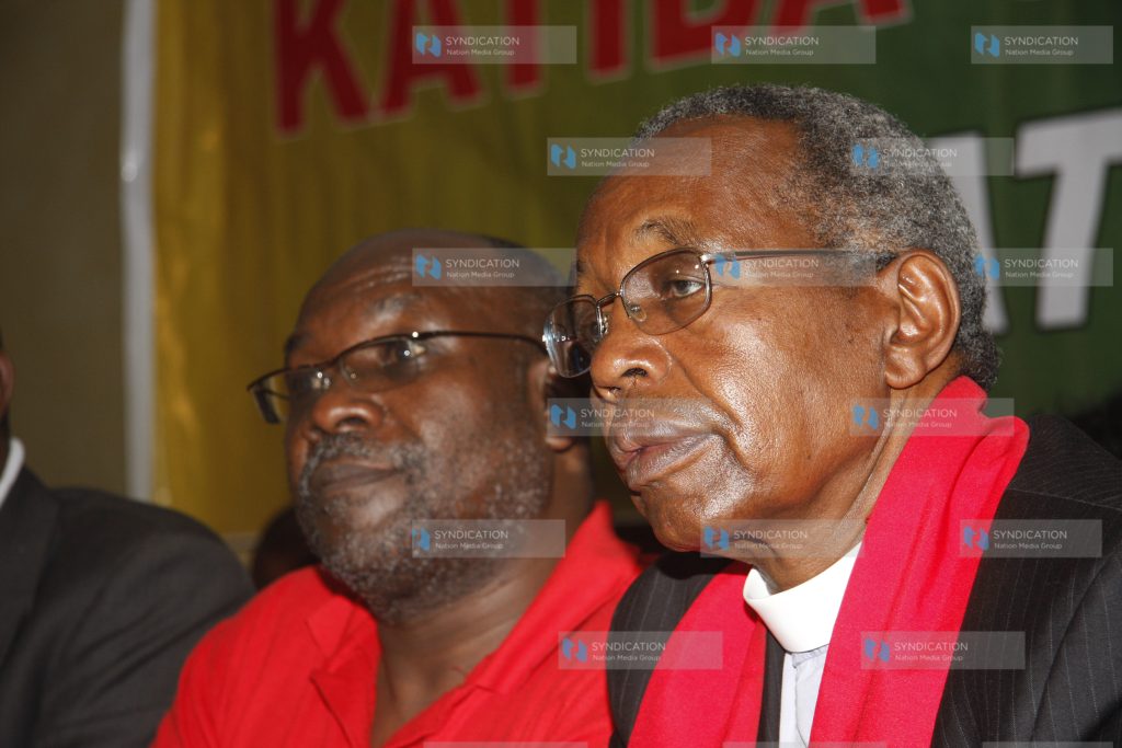 National Civil Society Congress's Rev Timothy Njoya and Paddy Onyango