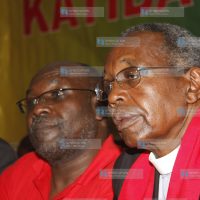 National Civil Society Congress's Rev Timothy Njoya and Paddy Onyango