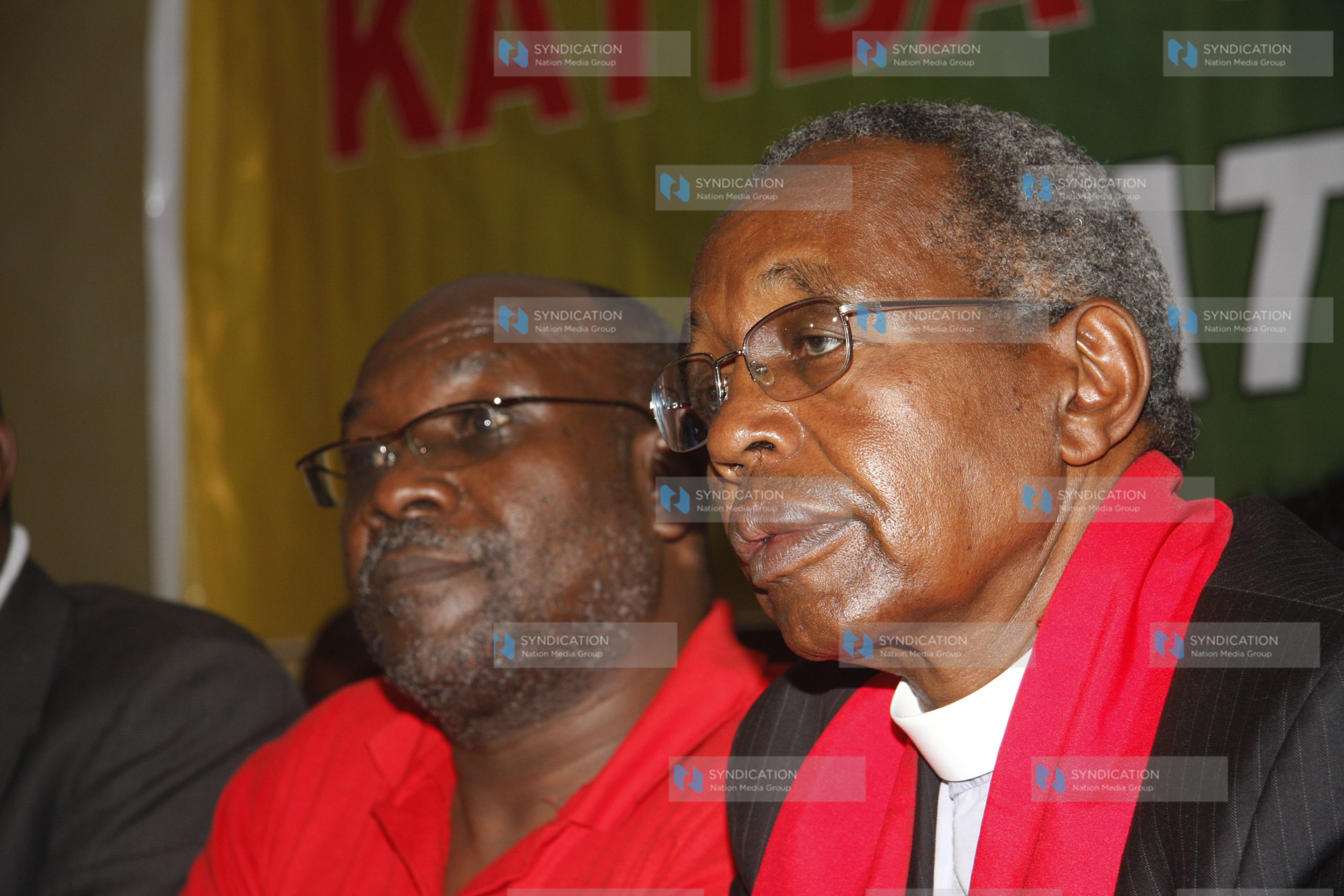 National Civil Society Congress’s Rev Timothy Njoya and Paddy Onyango