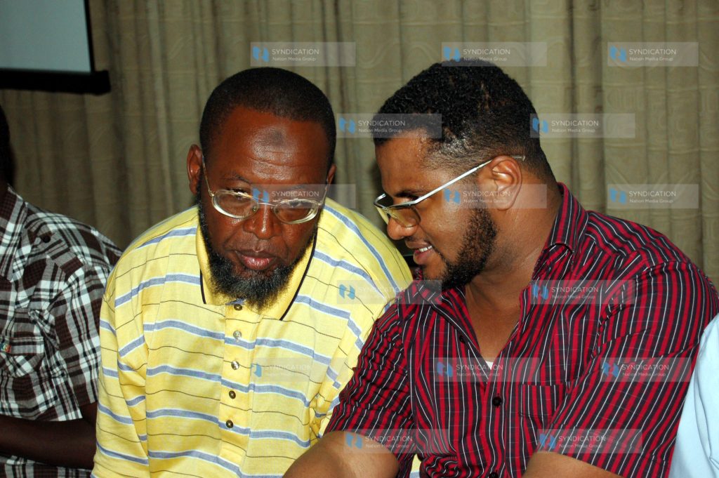 Human rights activist Mr. Al Amin Kimathi KNHRC Mr. Hassan Omar