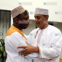 Nairobi Senator Mike Sonko Mbuvi with Cabinet Secretary Najib Balala