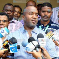 Mombasa governor Ali Hassan Joho together with other political leaders