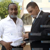 Mombasa Governor Hassan Joho and his lawyer Mohammed Balala