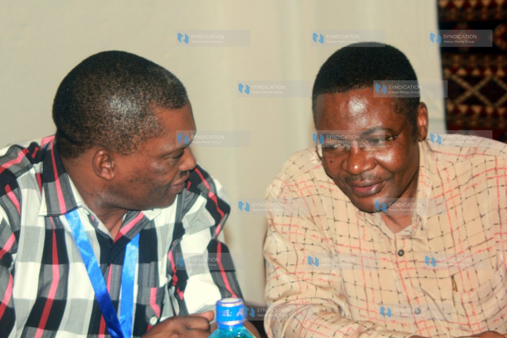 Speaker, Justin Muturi, and former Speaker Kenneth Marende
