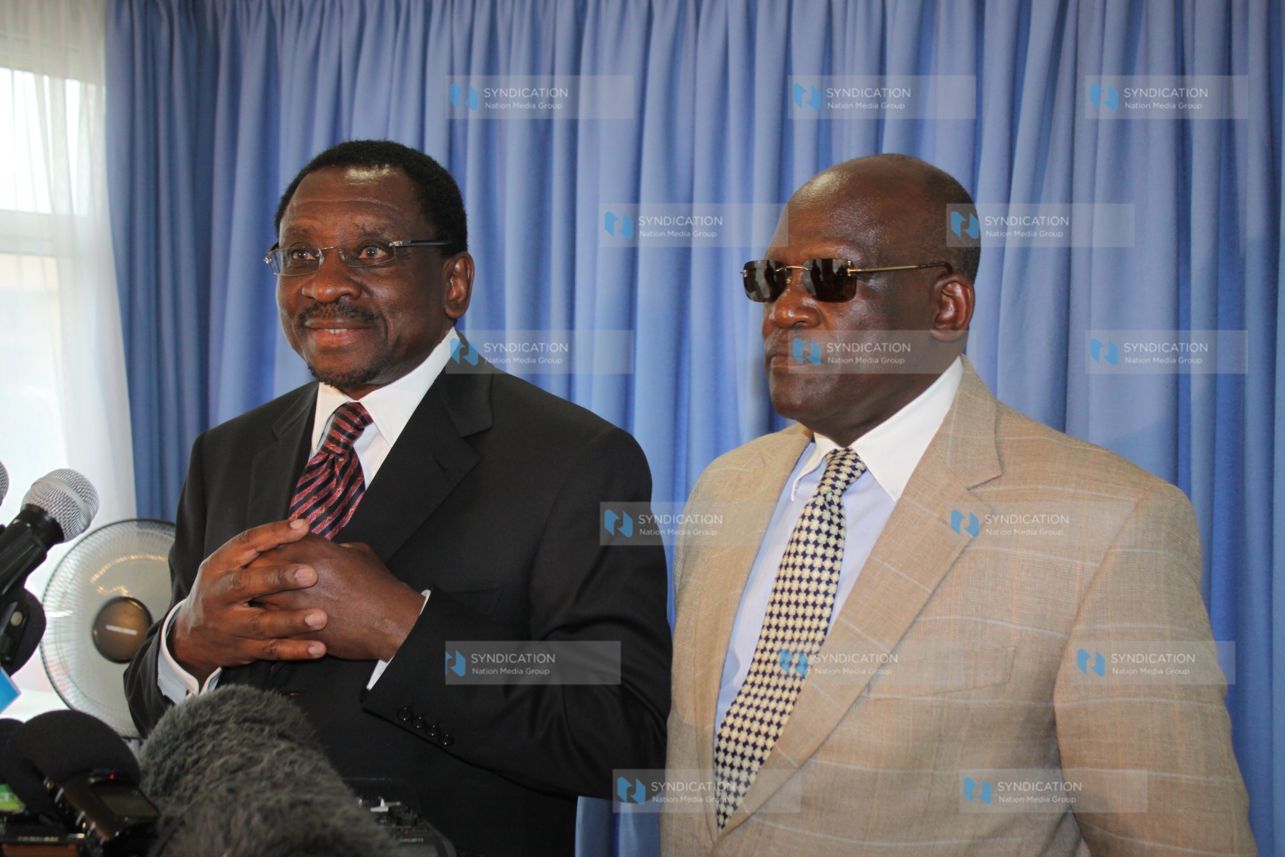 CORD Leaders Senator Johnson Muthama with Senator James Orengo