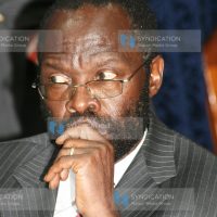 Medical Services Minister Prof Anyang’ Nyong’o follows proceedings