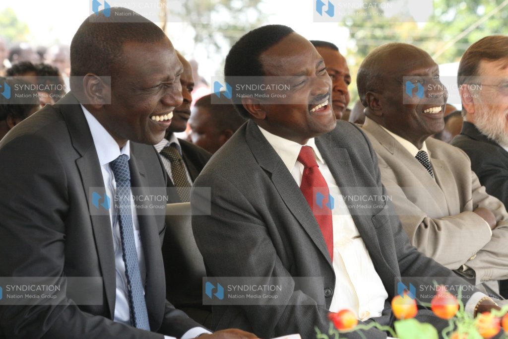 Suspended Higher Education Minister William Ruto, Vice President Kalonzo Musyoka