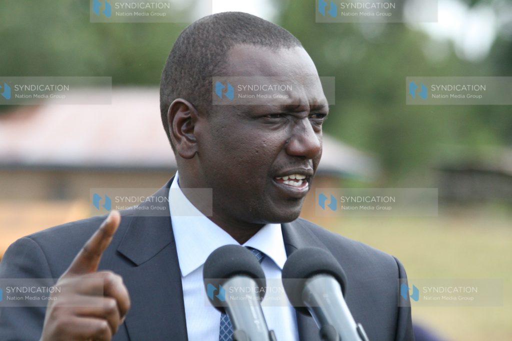 Suspended Higher Education Minister William Ruto