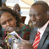 Suspended Higher Education Minister William Ruto and Eldoret South MP Peris Simam