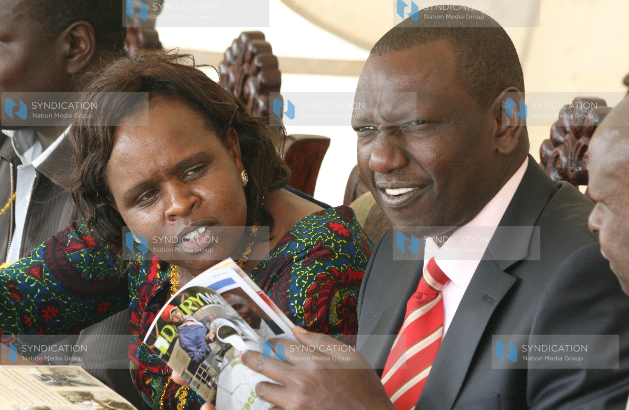 Suspended Higher Education Minister William Ruto and Eldoret South MP Peris Simam