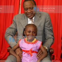 Emily Wanjiru and President Uhuru Kenyatta