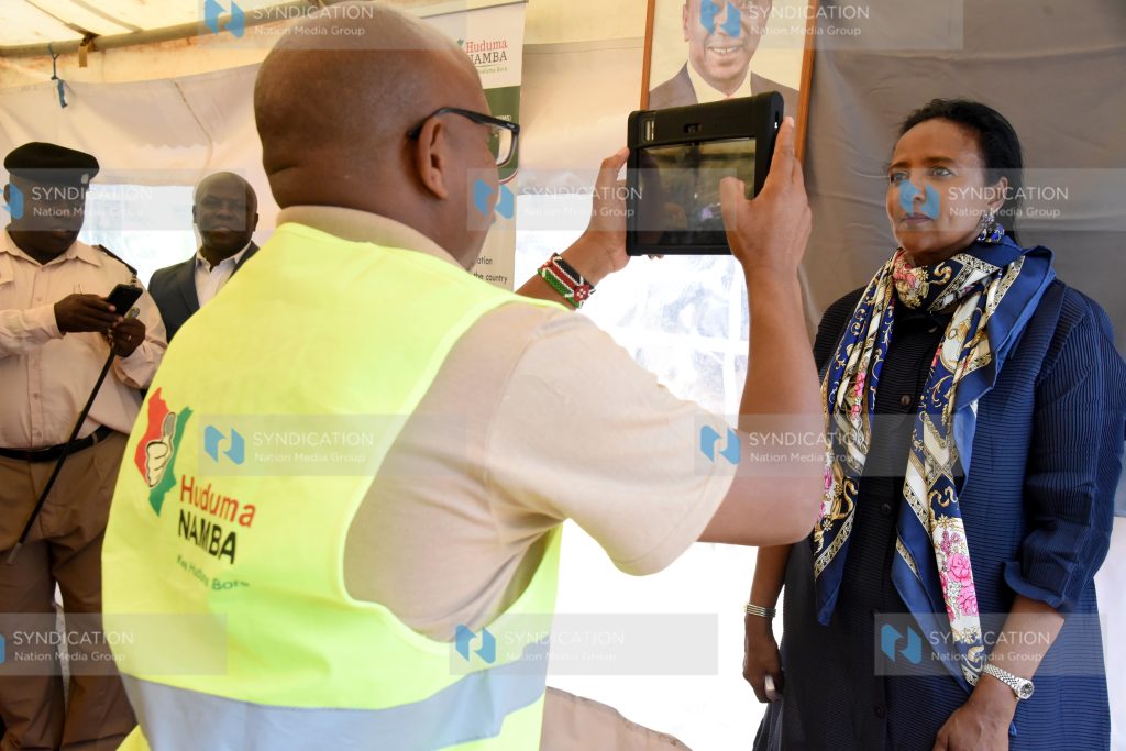 Sports Cabinet Secretary Amina Mohammed register Huduma Namba