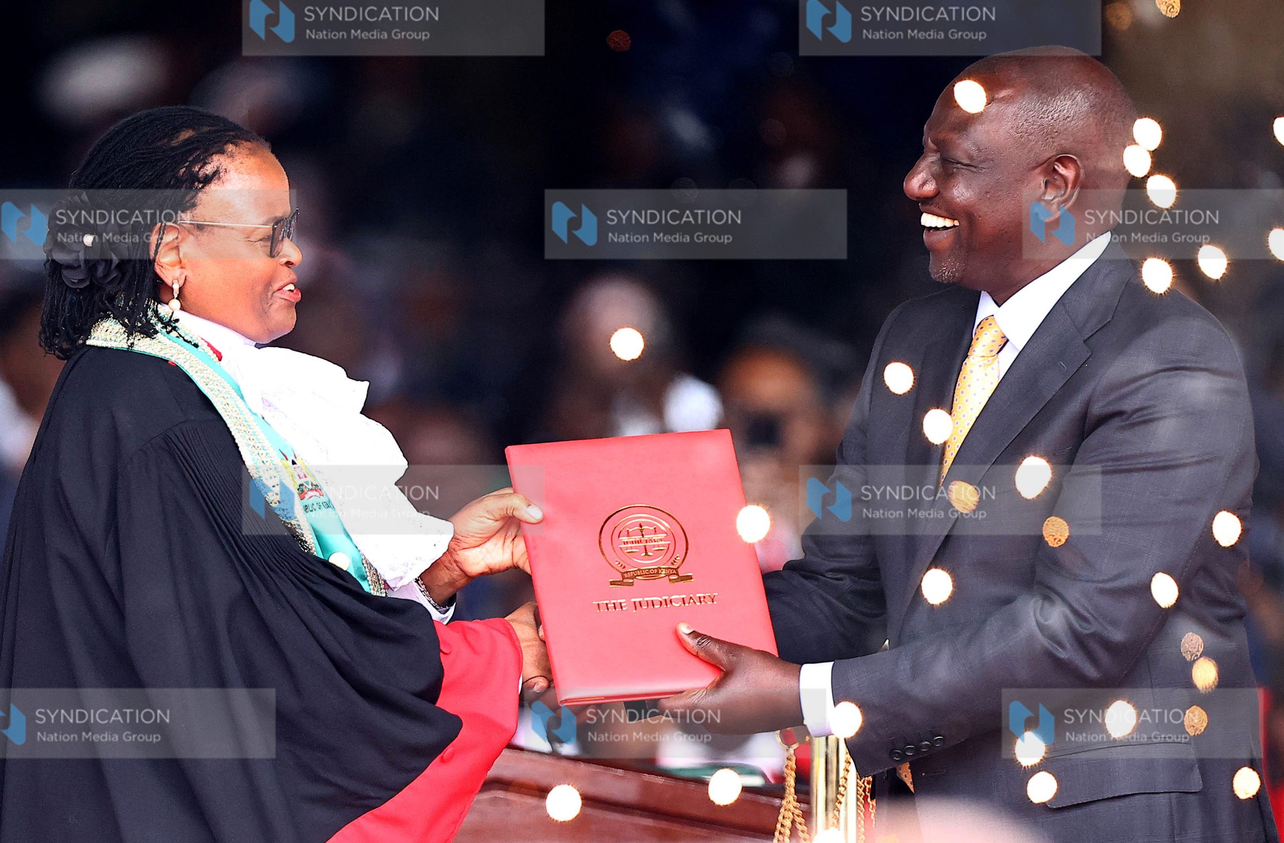 President William Ruto receives certificate from Chief Justice Martha Koome