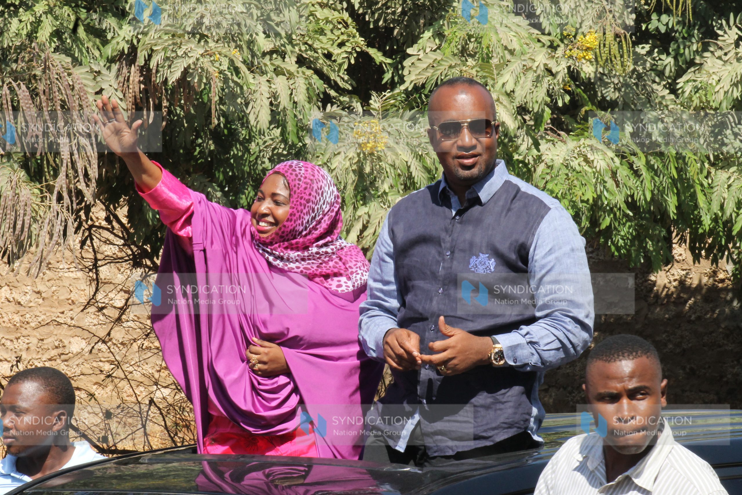 Mombasa Governor Hassan Joho and Woman representative Mishi Mboko
