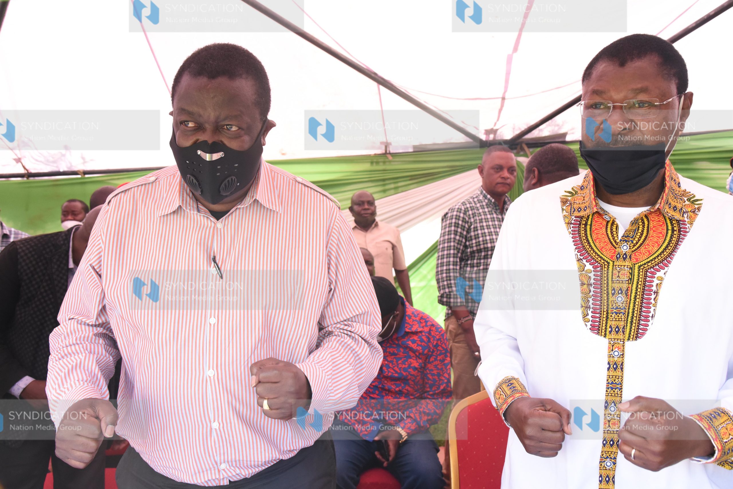 ANC Party Leader Musalia Mudavadi and Ford-Kenya Party Leader Moses Wetangula