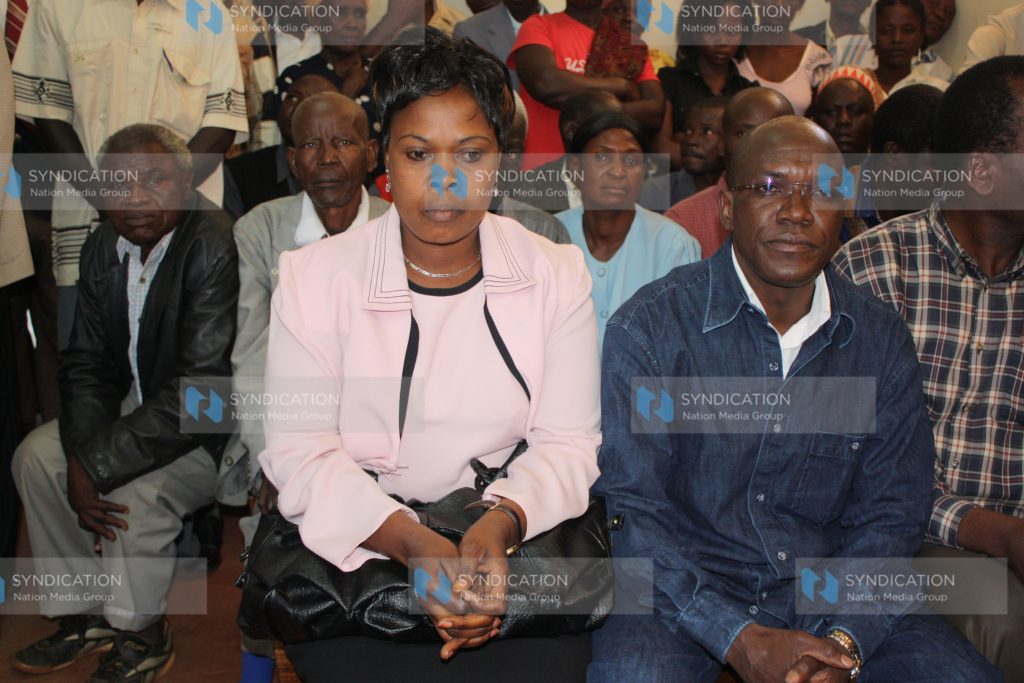 Ikolomani MP Boni Khalwale at the high court of Kakamega