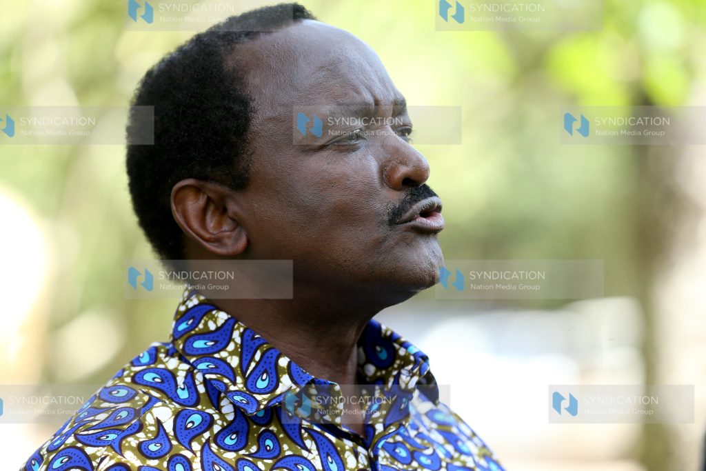 Wiper party leader Kalonzo Musyoka addresses press
