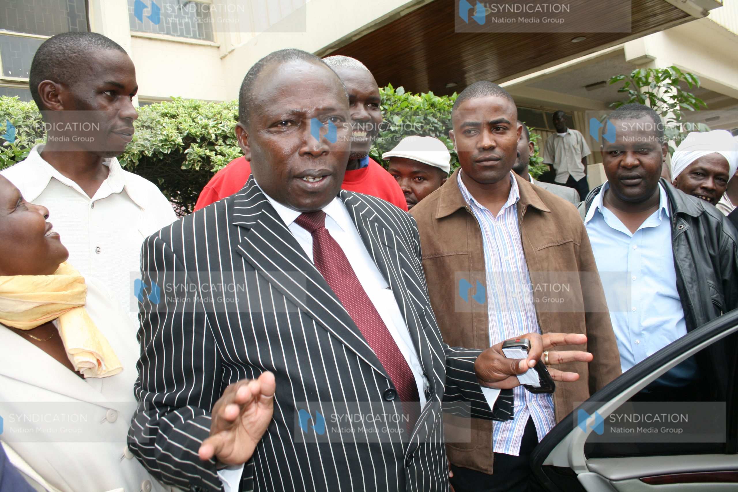 Former Starehe MP Maina Kamanda, address his Supporters