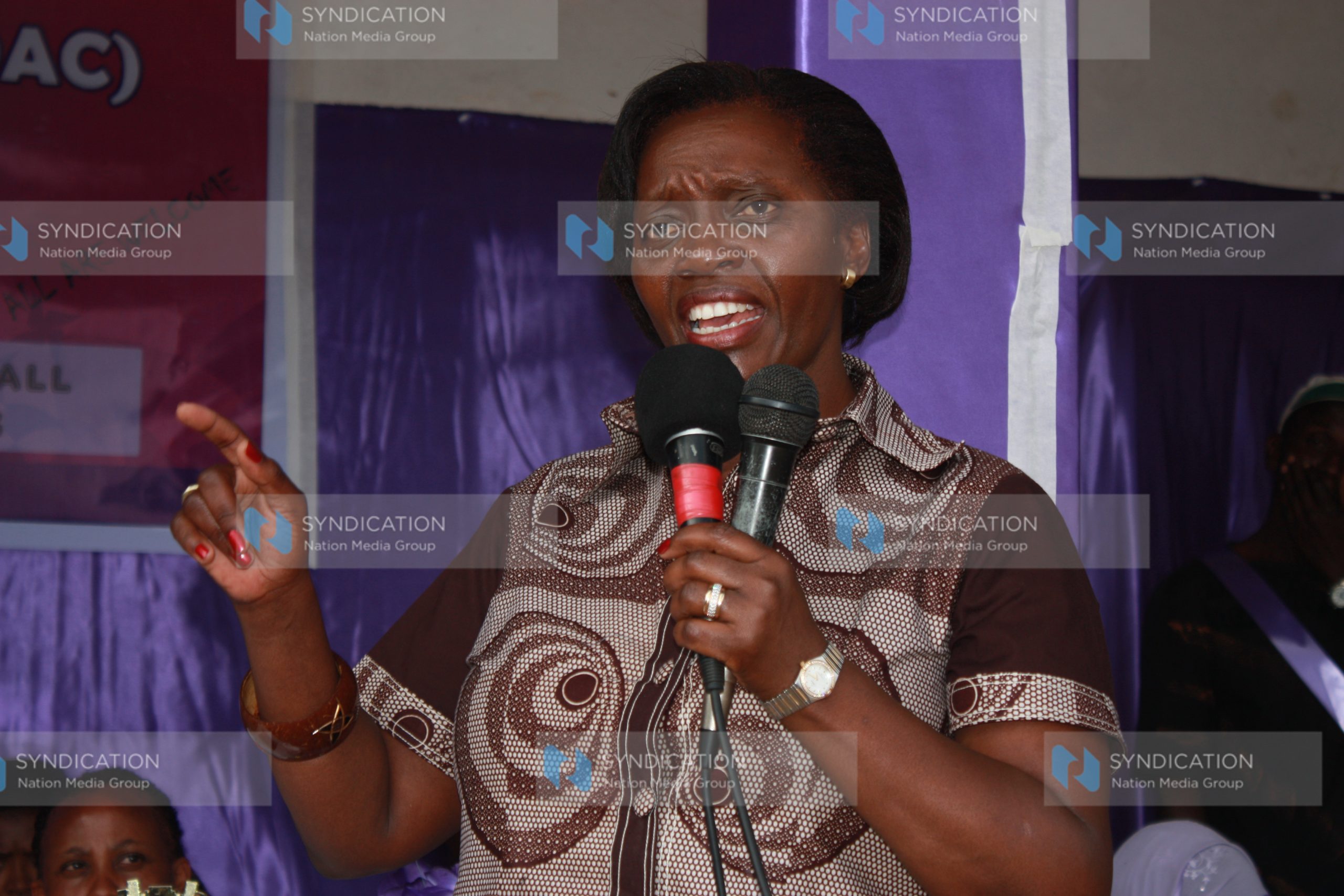 Martha Karua at the launch of Epileptic foundation at Pumwani grounds