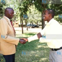 Daniel arap Moi congratulates Kabarak High School’s top national KCSE student