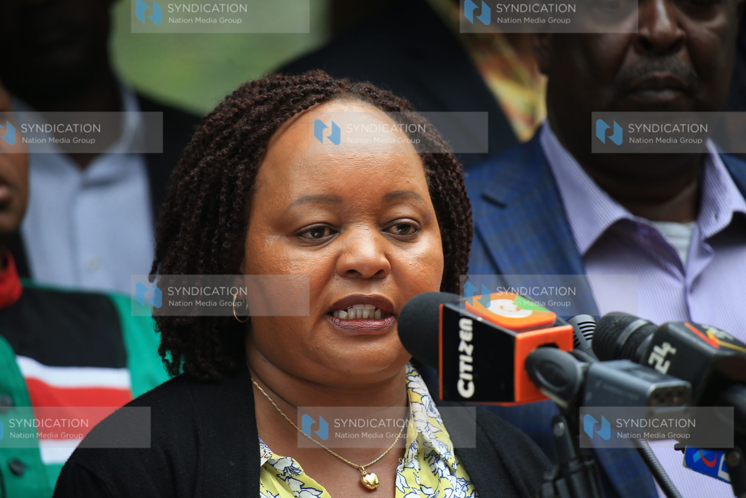 Kirinyaga Governor Ann Waiguru address media