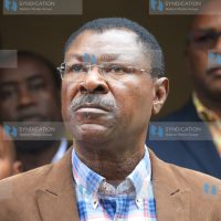 Moses Wetangula during a press conference