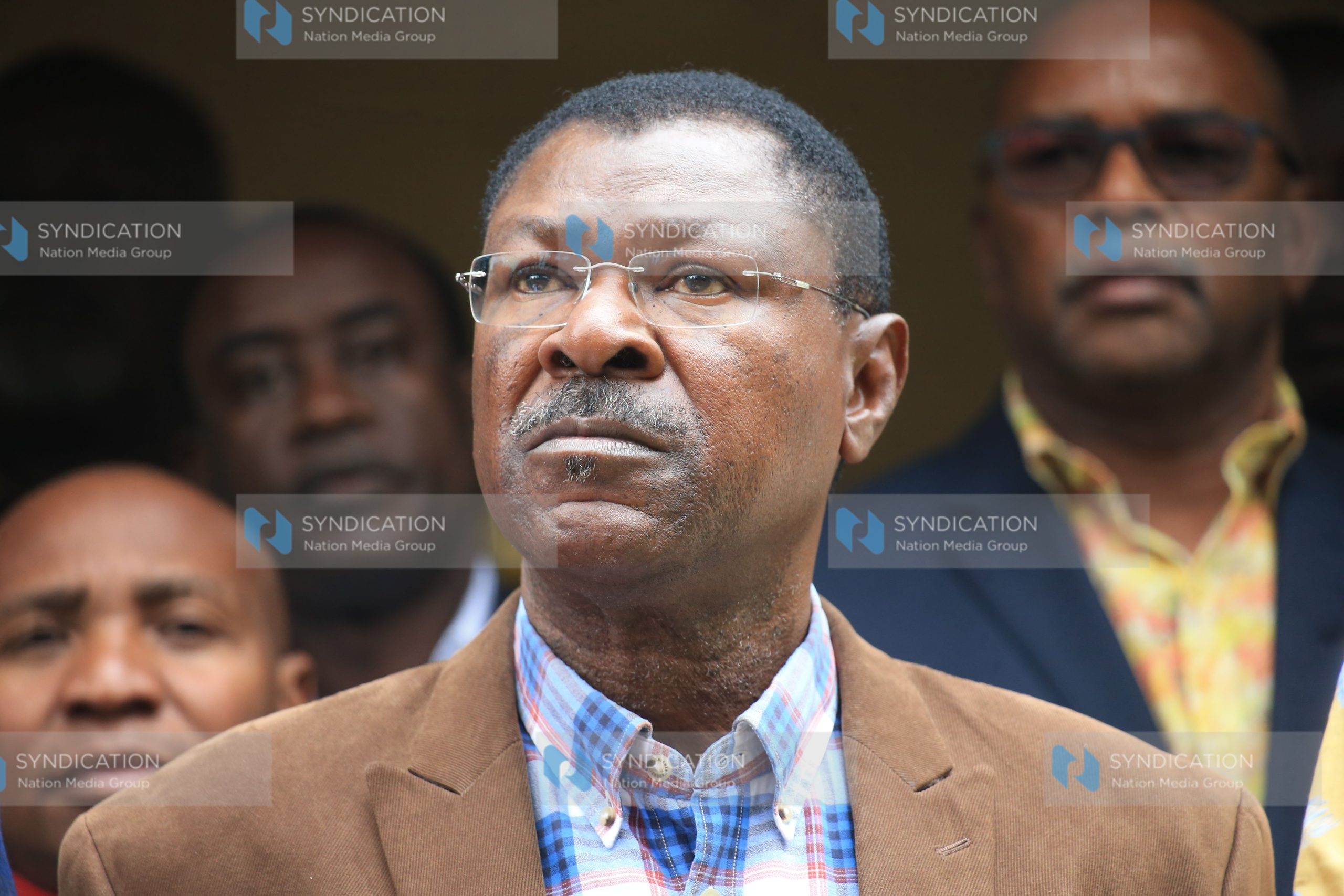 Moses Wetangula during a press conference