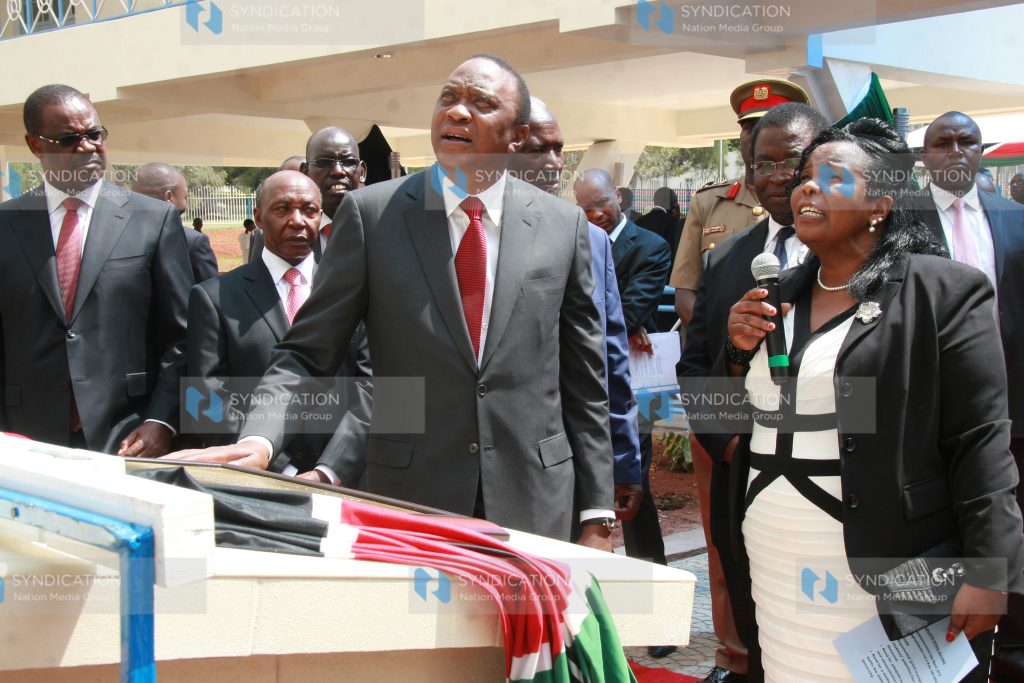 Opening the graduate school building at the Kenyatta university