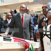 Opening the graduate school building at the Kenyatta university
